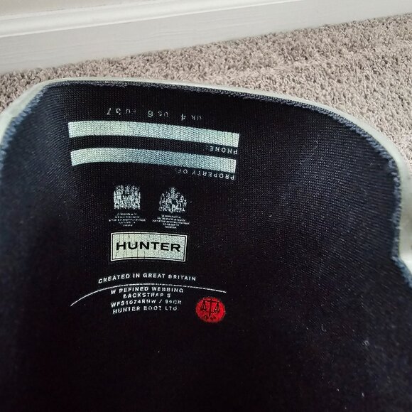 Hunter Refined Webbing boots size 6 in Slate - Picture 13 of 14